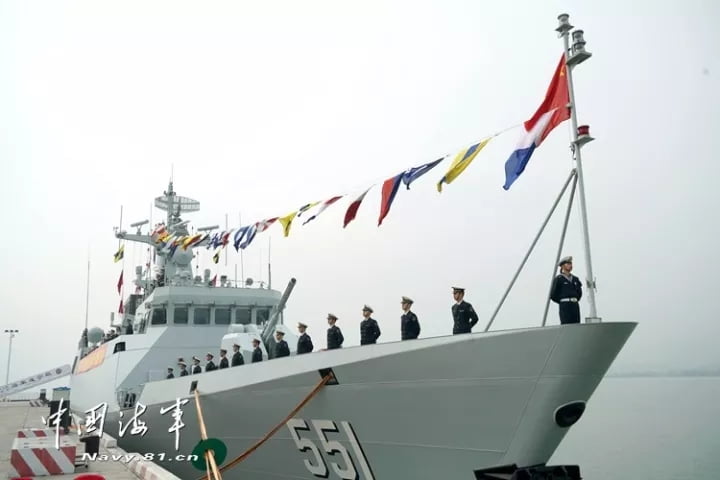 New guided-missile frigate Suining joins PLA Navy