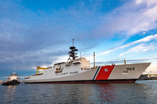 Huntington Ingalls Industries launched its eighth National Security Cutter vessel.
