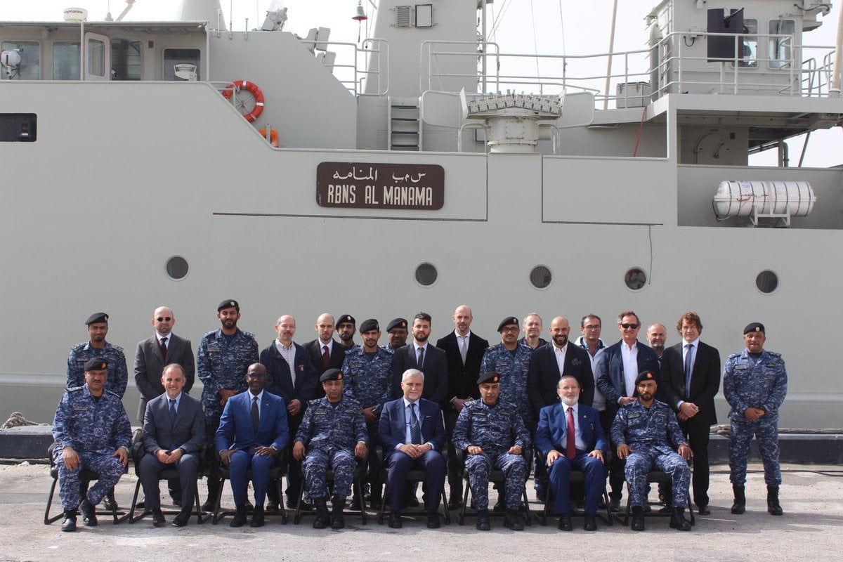 Royal Bahrain Naval Force receives first upgraded Al-Manama FPB 62 patrol combatant