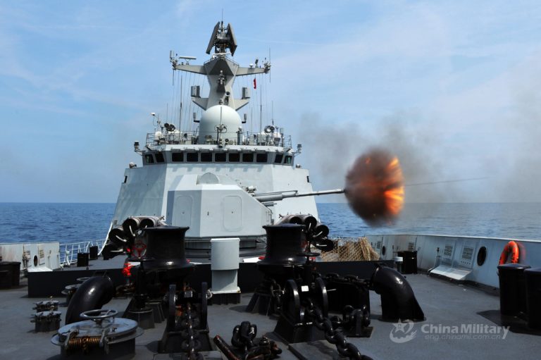 PLA Navy live firing exercise