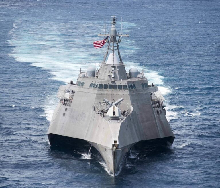 USS Coronado Underway for MQ-8C Fire Scout Testing