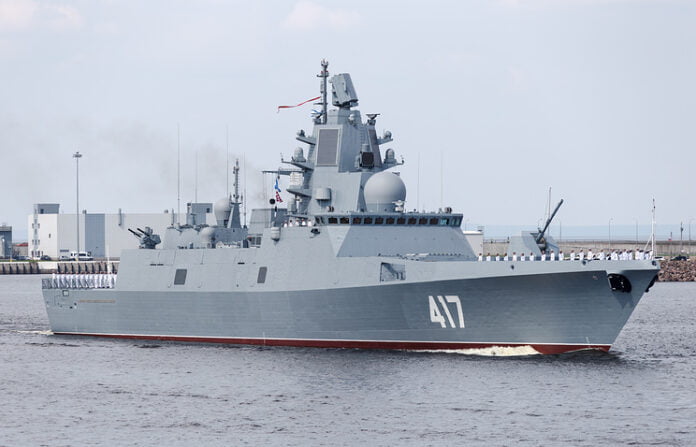 Frigate Admiral Gorshkov underway for combat training - Naval Post ...