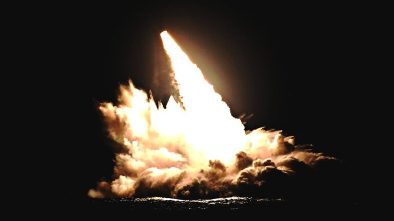 USS Nebraska Tested Trident-II Missiles