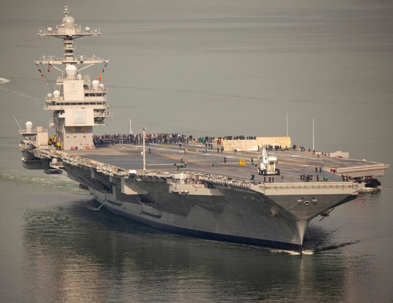 Aircraft Carrier USS Gerald R.Ford set to sea trials after a long break