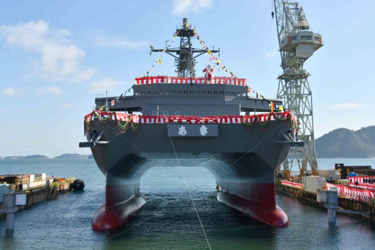 Japan launches new Ocean Survellience Ship “AKI”