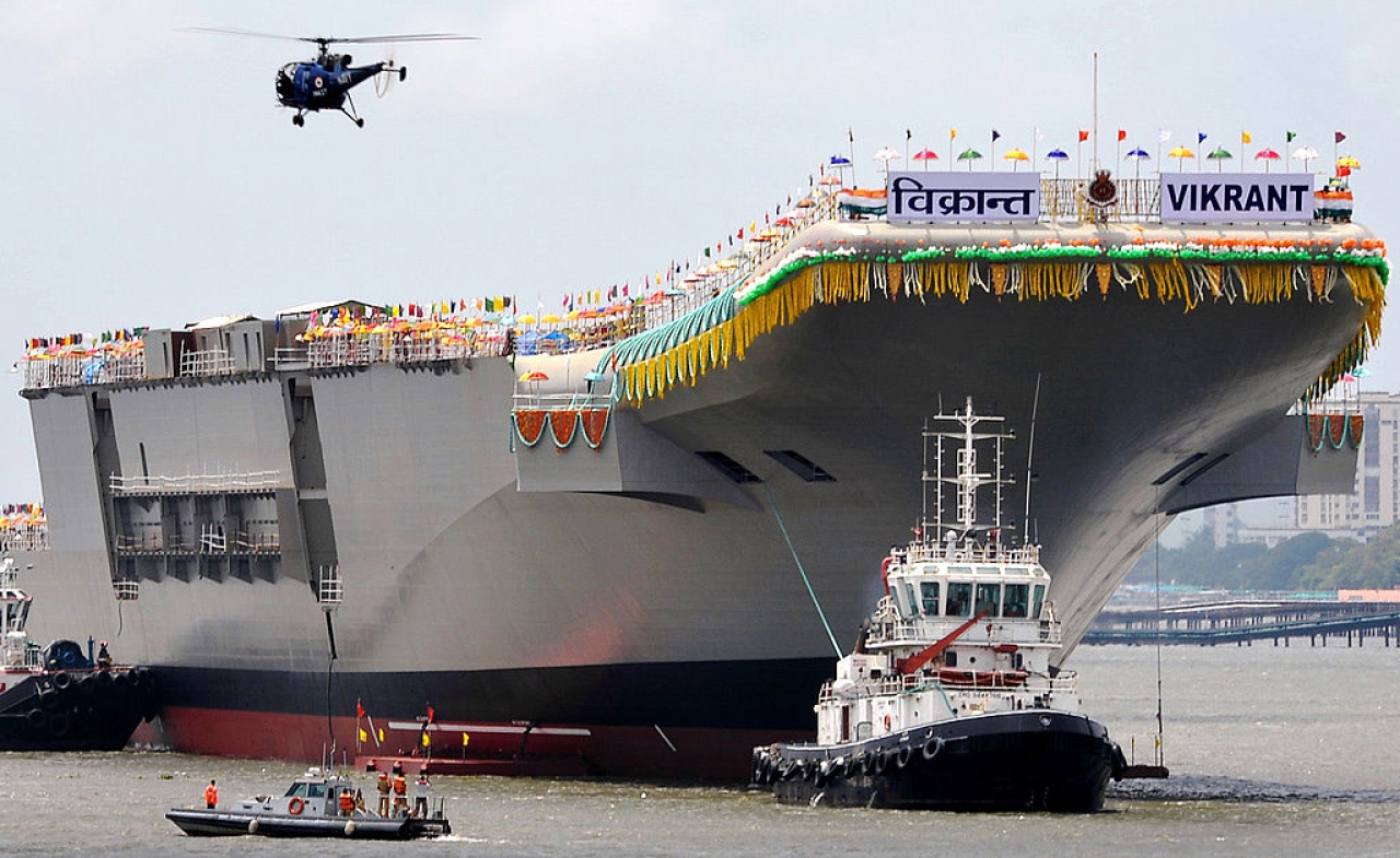 Structural and outfitting work of INS Vikrant complete