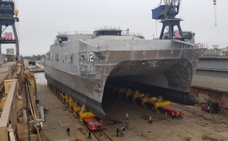 Austal launches 12nd Expeditionary Fast Transport Vessel for the U.S. Navy