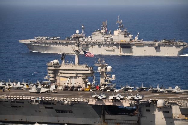 Theodore Roosevelt and America Strike Groups Conduct Operations in U.S. 7th Fleet