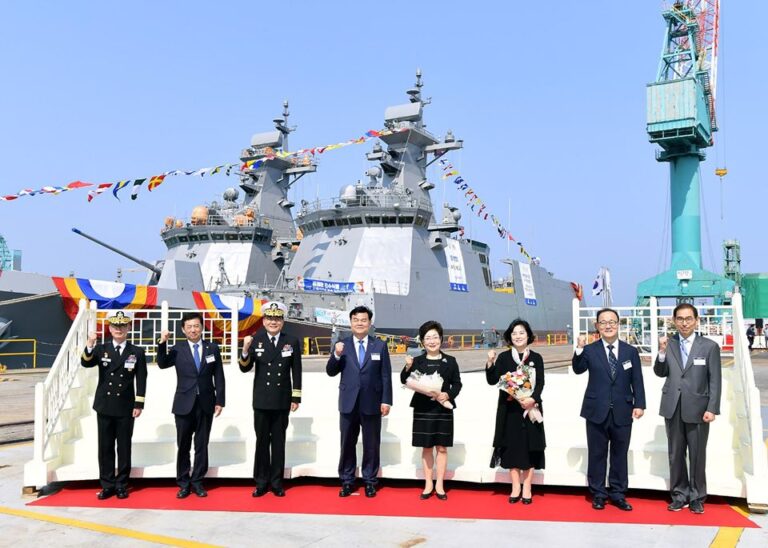 4th Daegu-class frigate launched by HHI for the South Korean Navy