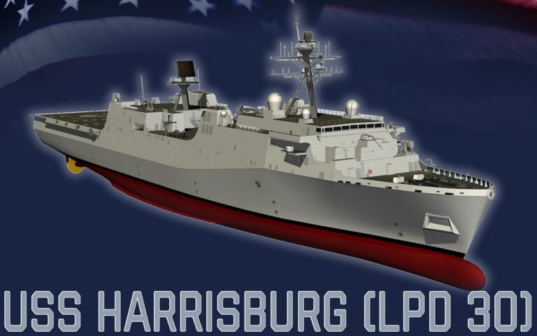 HII begins construction of the newest San Antonio-class LPD “Harrisburg”