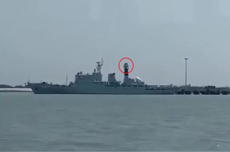 New radar spotted onboard Type 909A class weapon trial ship of China