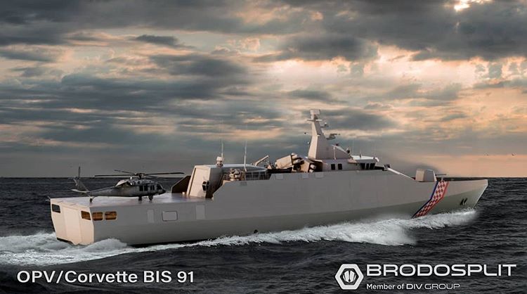 Croatian Navy’s future OPV/Corvette BIS 91