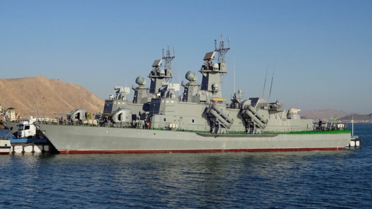 Turkmen Navy’s Tarantul Class Corvette fires Kh-35 missile in the Caspian Sea