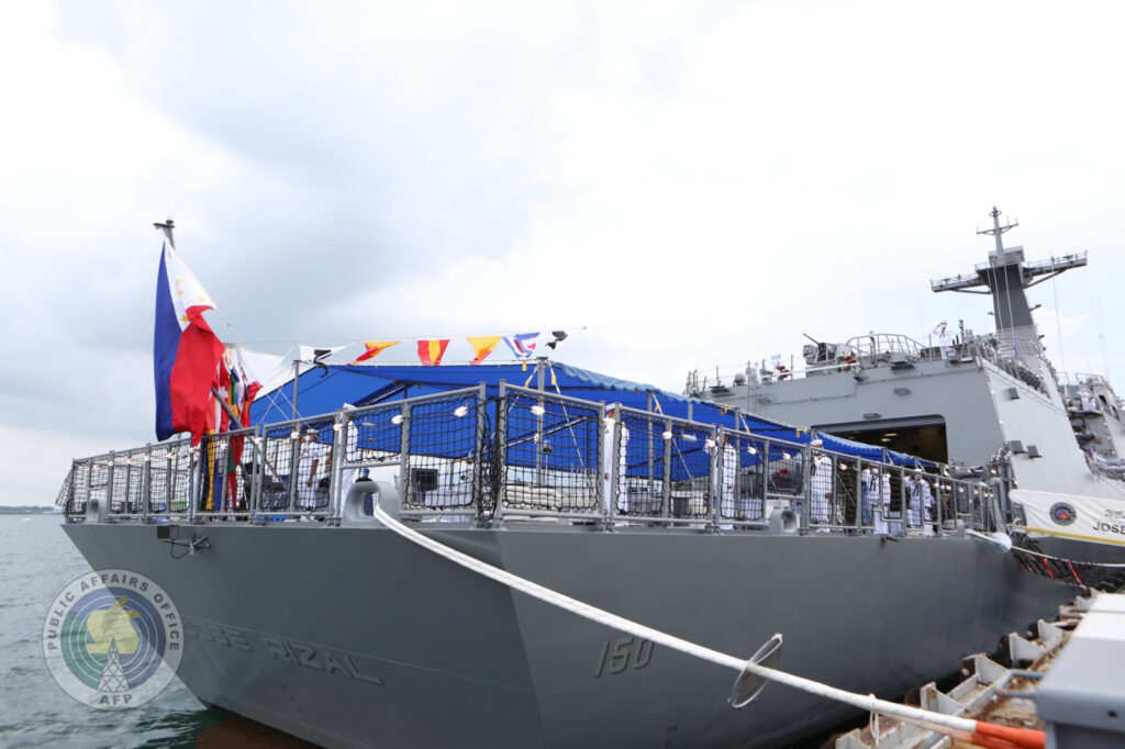 commissioning ceremony of brp jose rizal