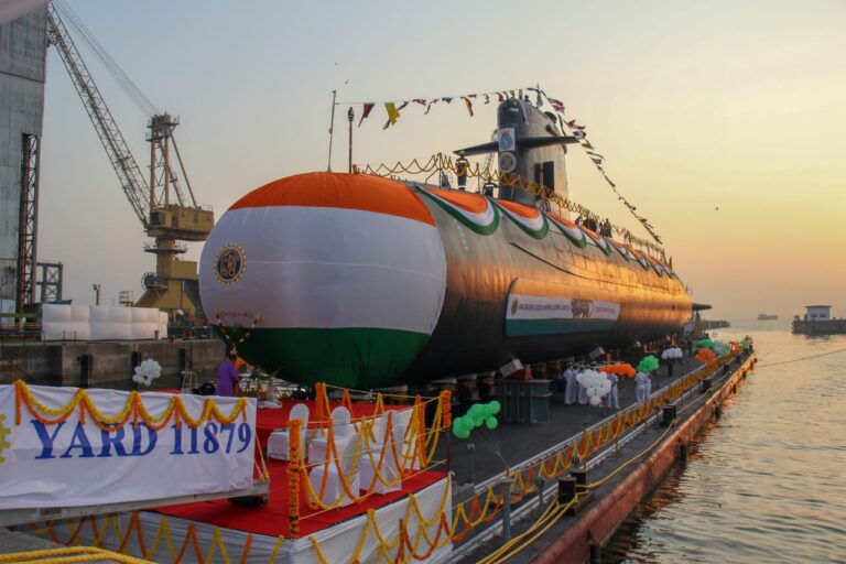 Indian Navy’s fifth Scorpene-class submarine Vagir launched