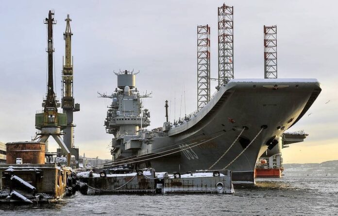Russian aircraft carrier Admiral Kuznetsov Photo Courtesy:TASS