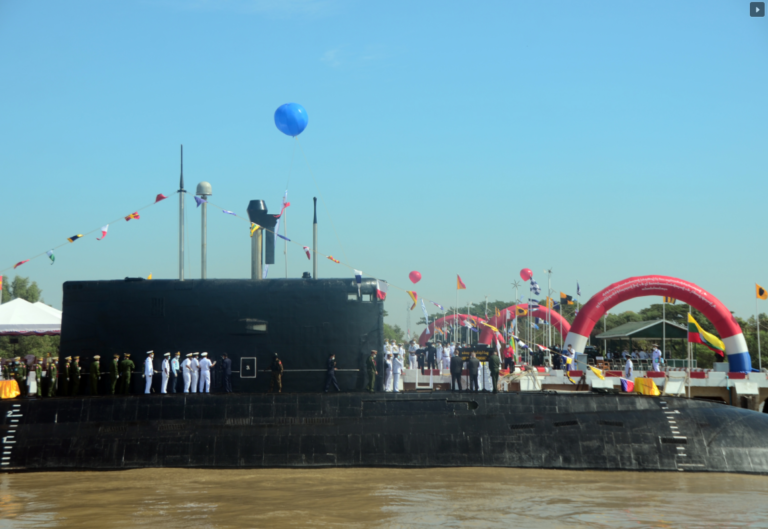 Indian submarine INS Sindhuvir officially inducted into Myanmar Navy