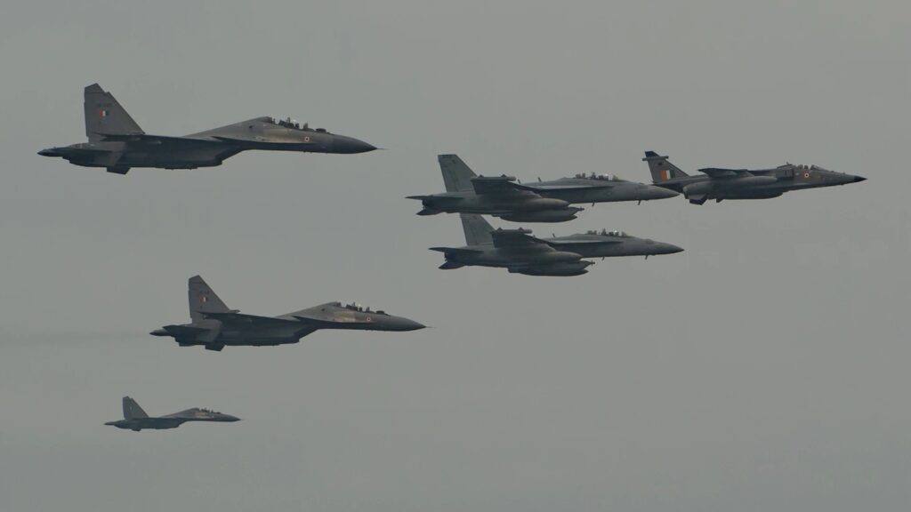 theodore roosevelt carrier strike group conducts joint force maritime exercise with india