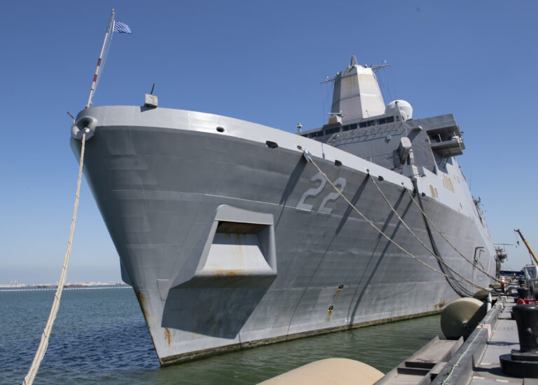 USS San Diego returns to sea after a mandatory break-in Bahrain