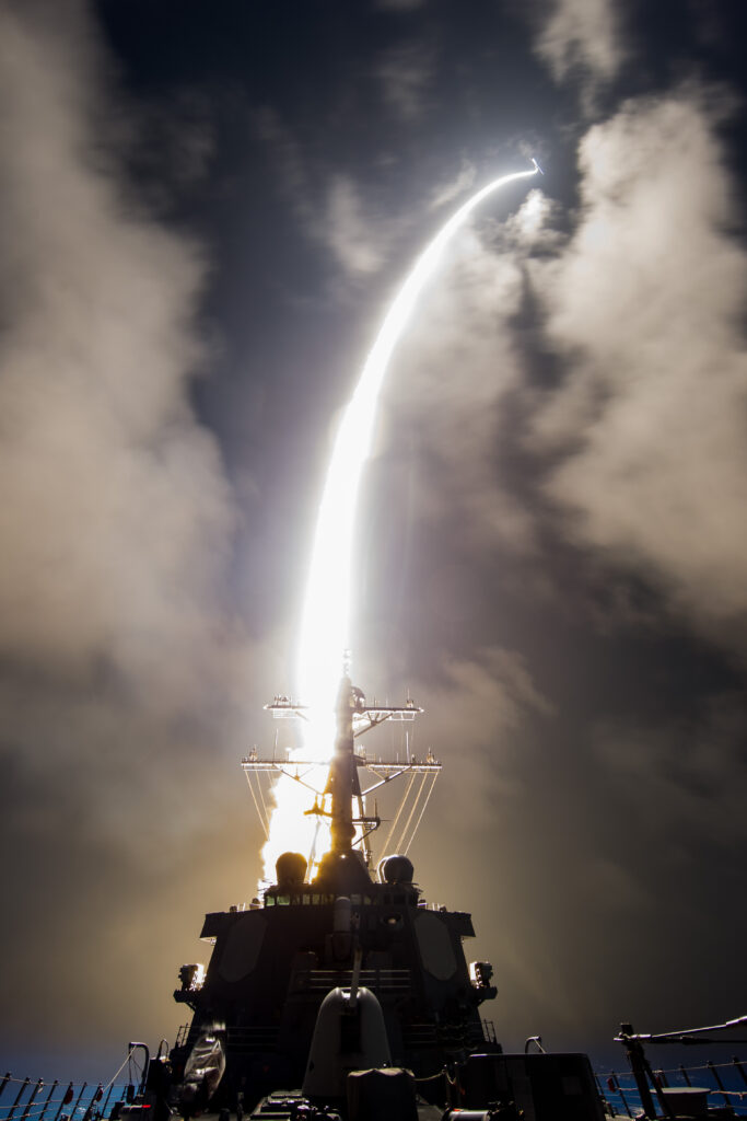 the sm-6® missile can perform anti-air warfare, ballistic missile defense and anti-surface warfare missions. (photo: missile defense agency)