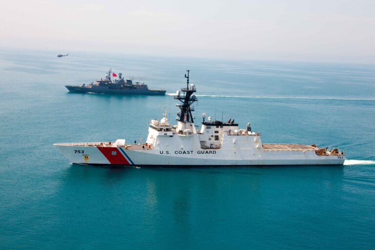 USCGC Hamilton conducts drills with Turkish frigate in the Black Sea