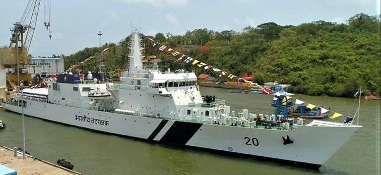OPV Sajag enters service for the Indian Coast Guard