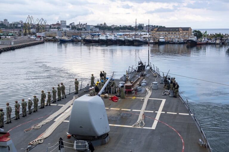 USS Laboon visits Romania