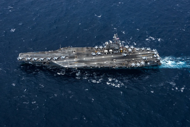 uss ronald reagan (cvn 76) and carrier strike group 5 conducted joint maritime training with the indian navy and air force, helping promote a free and open indo-pacific. 