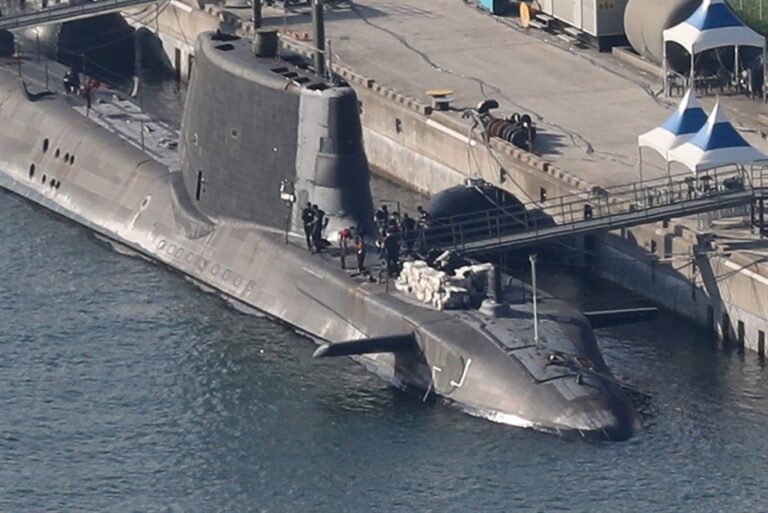Royal Navy submarine visits Busan