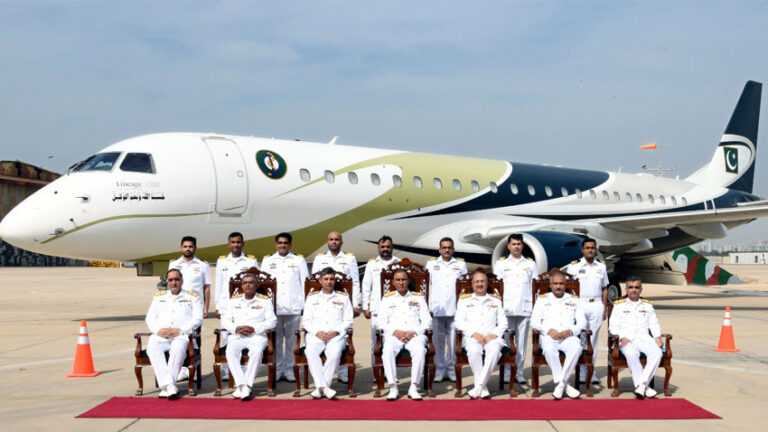 Pakistan Navy has inducted its first modern Long Range Maritime Patrol twin engine jet aircraft.