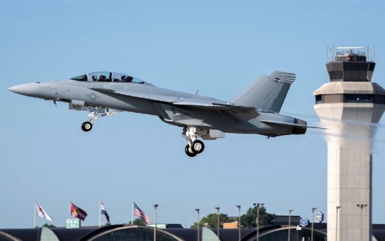 The U.S. Navy accepts the first Block III Super Hornet Jet