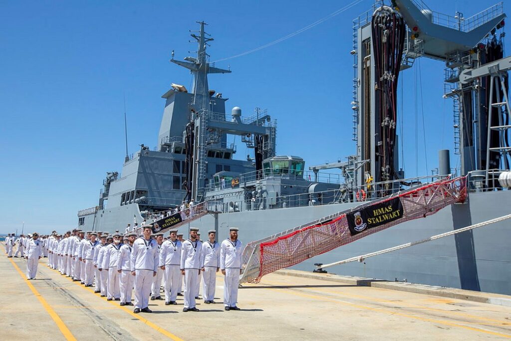 royal australian navy commissions 2nd supply-class oiler "hmas stalwart"