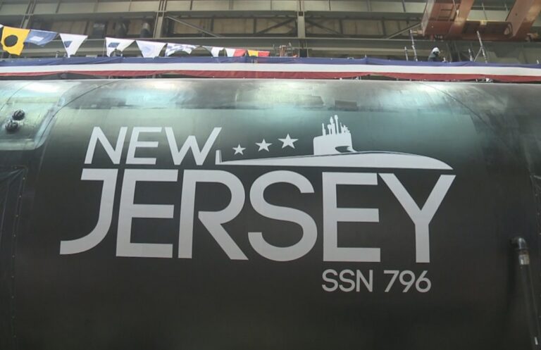 HII christens Virginia-Class Attack Submarine New Jersey (SSN 796)