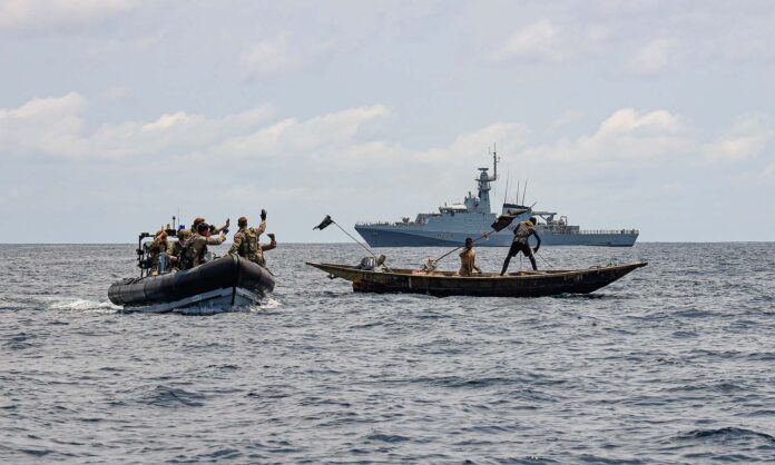 Royal Navy joins international counter-piracy efforts in West Africa