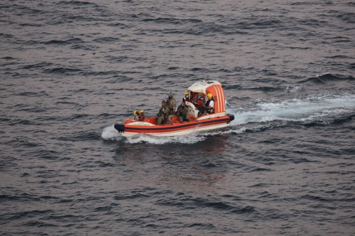 U.S. Navy Ship Rescues Iranian Mariners in Gulf of Oman