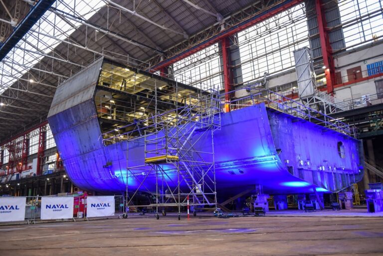 Naval Group lays the keel of the 1st defence and intervention frigate (FDI)